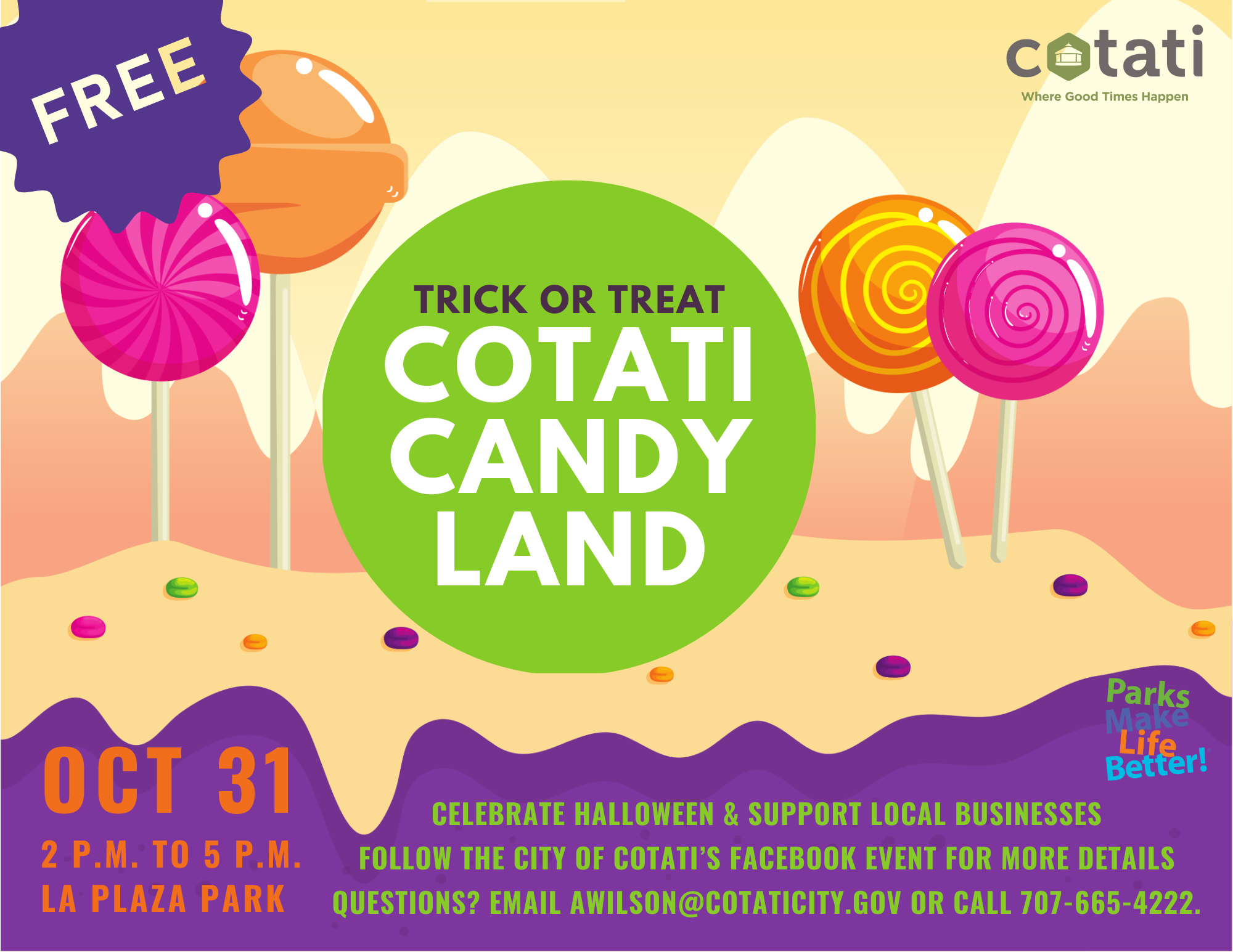 Cotati Candy Land Downtown Trick or Treat (11 x 8.5 in)