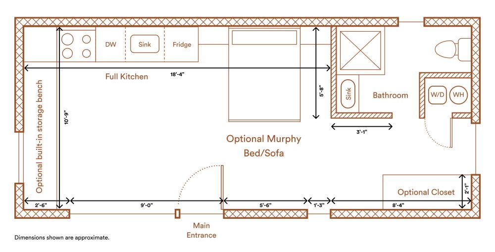 Abodu Studio Floor Plan